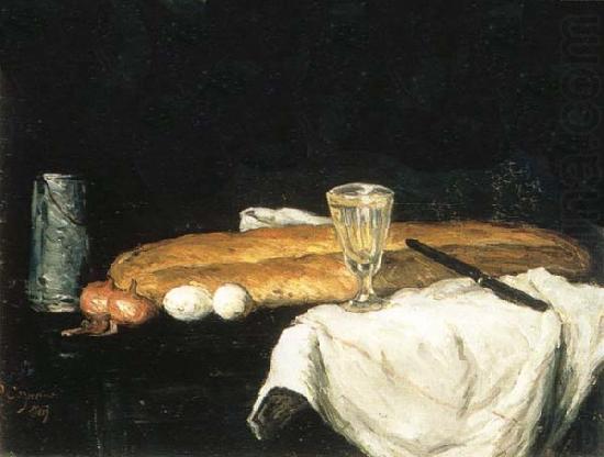 Pain et oeufs, Paul Cezanne
